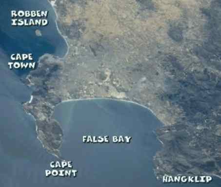 Cape Peninsula Sattelite Pic